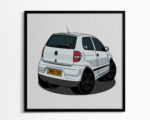Custom hatchback car illustration Canada