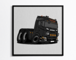 Custom HGV truck illustration Canada