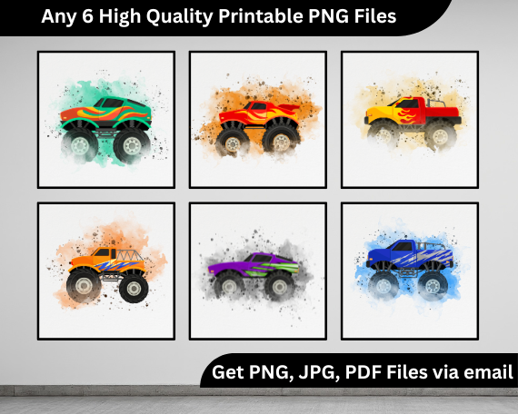 Set of 6 watercolor video game characters printable wall art Canada