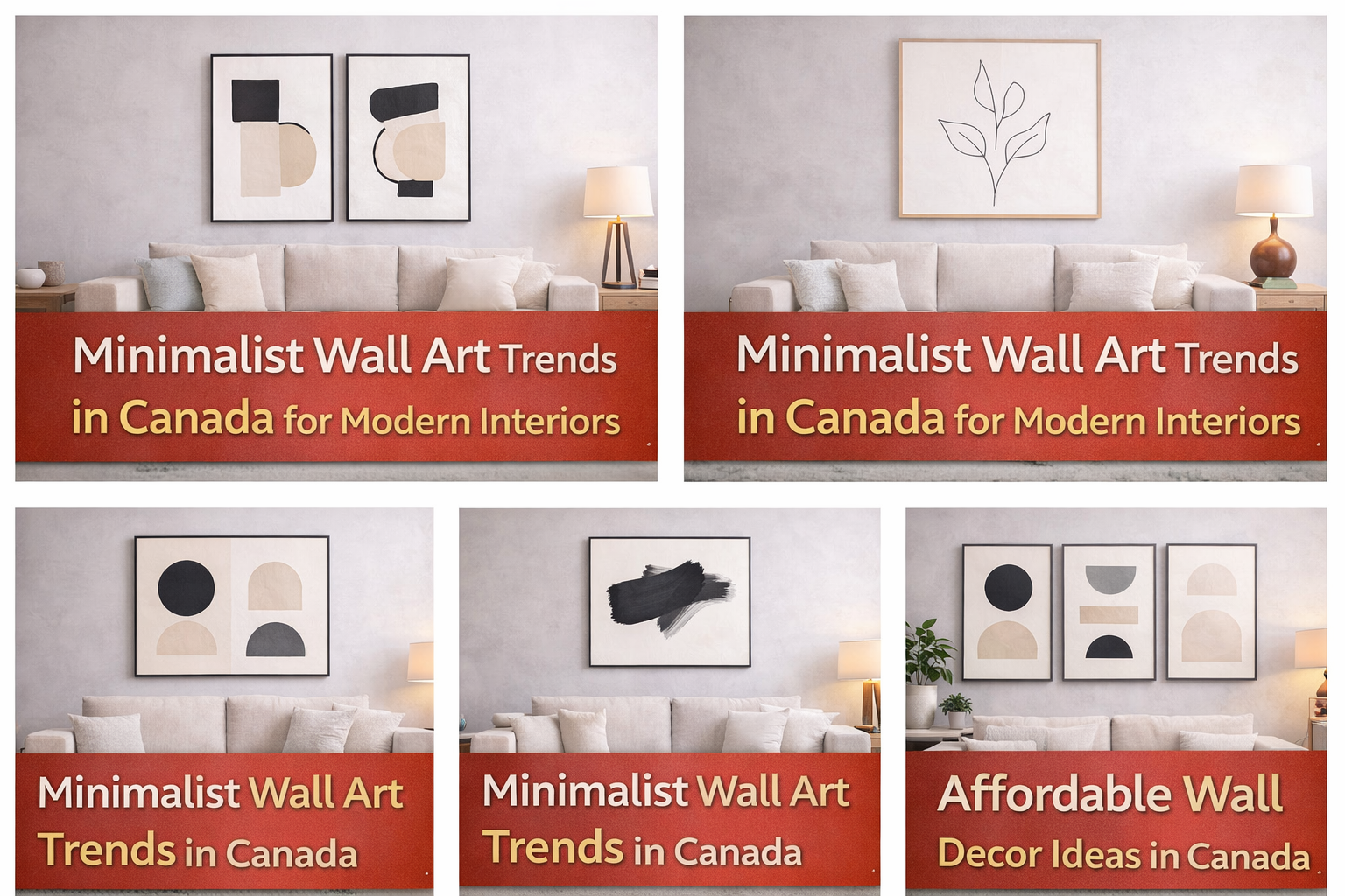 Minimalist Wall Art Trends in Canada for Modern Interiors